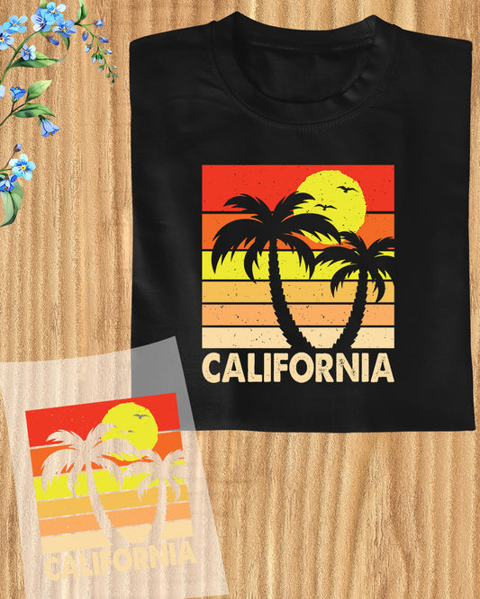 California Surfing Gift DTF Transfer Sheets