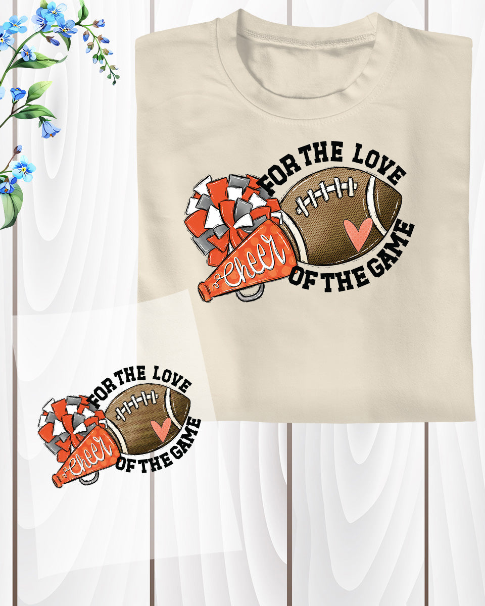 Cheer for The Love of The Games DTF Transfer Film