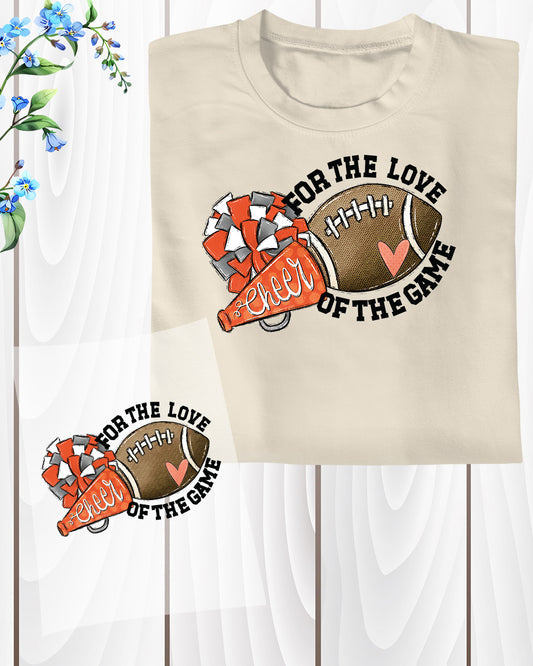 Cheer for The Love of The Games DTF Transfer Film