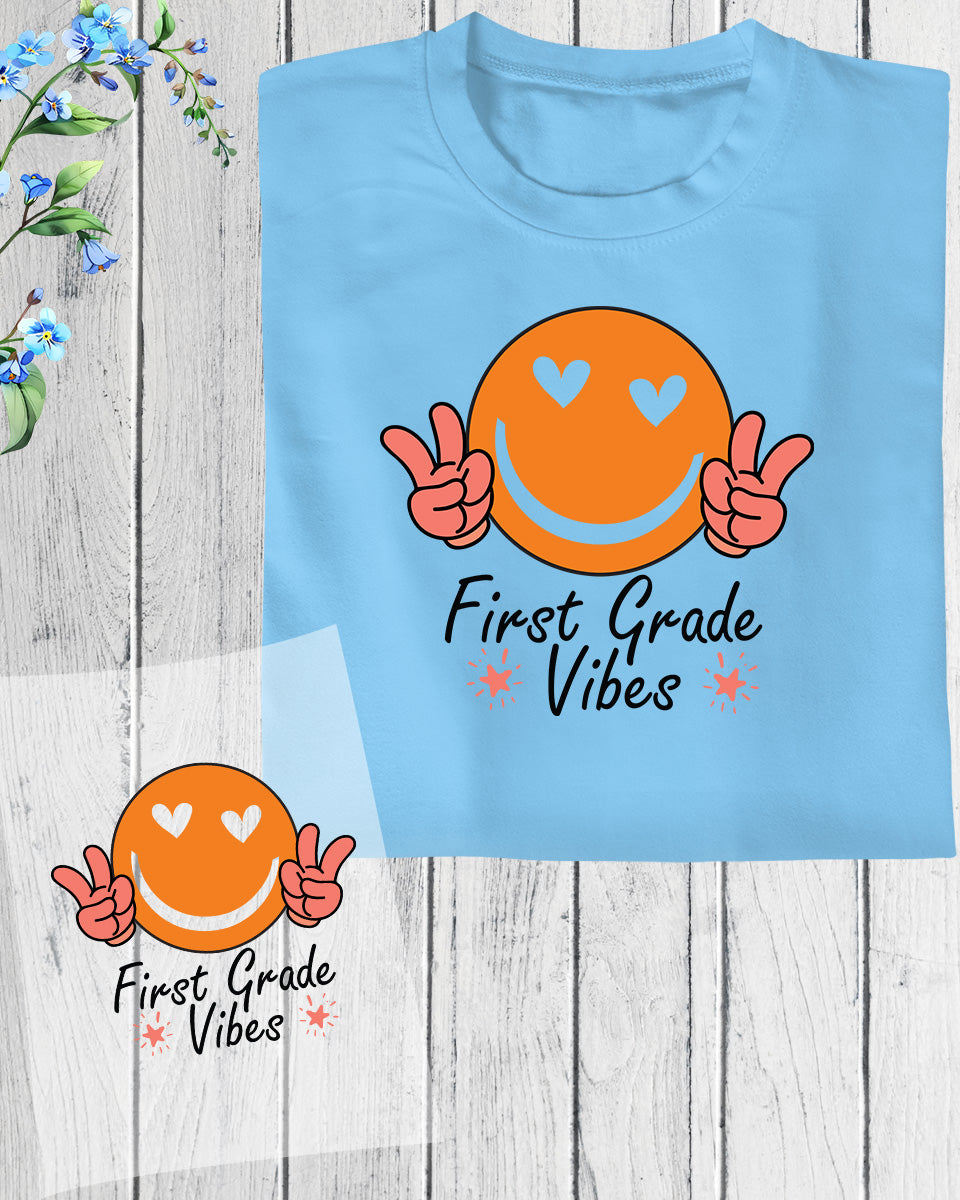 First Grade Vibes School DTF Transfer Film