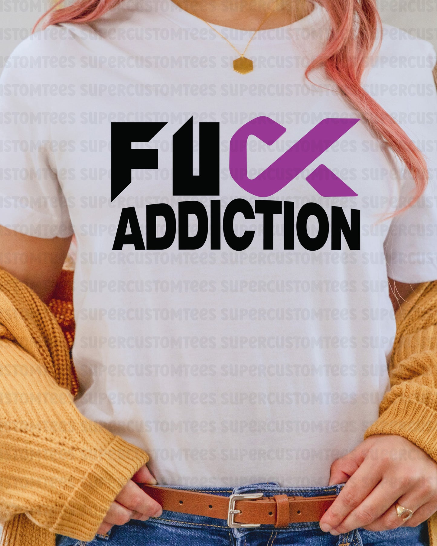 Fuck Addiction Awareness DTF Transfer
