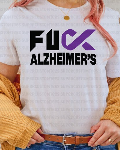Fuck Alzheimer's Awareness DTF Transfer