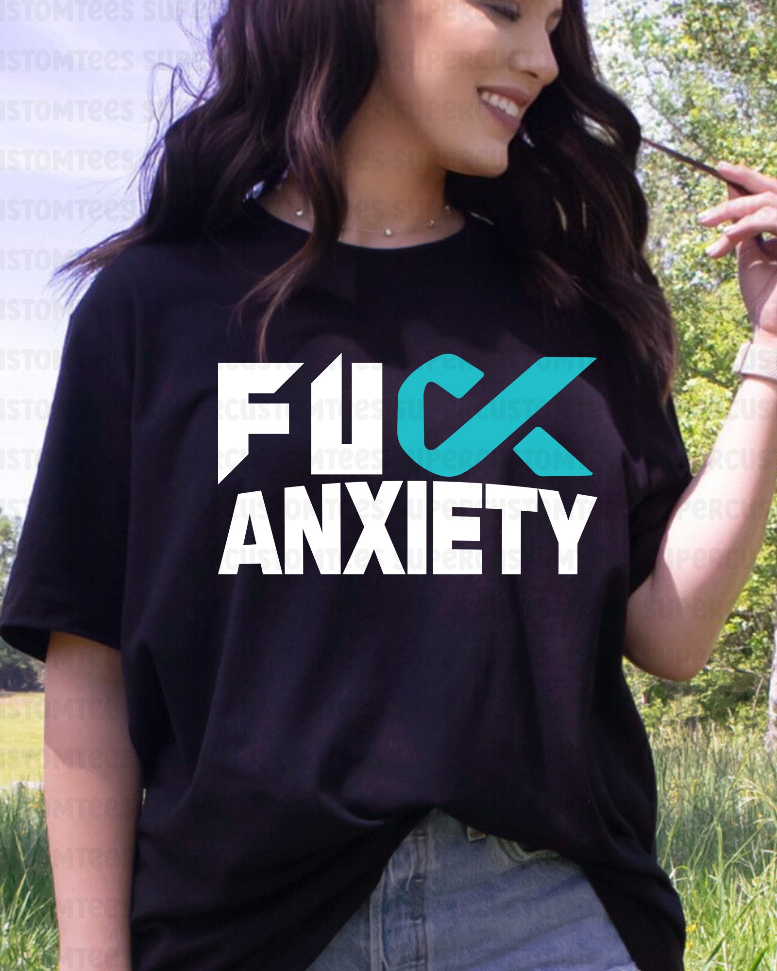 Fuck Anxiety Awareness DTF Transfer