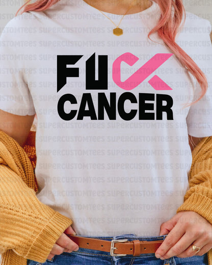 Fuck Cancer Awareness DTF Transfer
