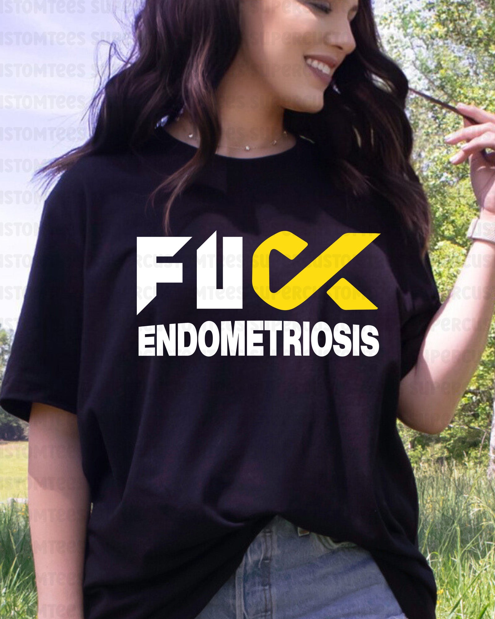 Fuck Endometriosis Awareness DTF Transfer