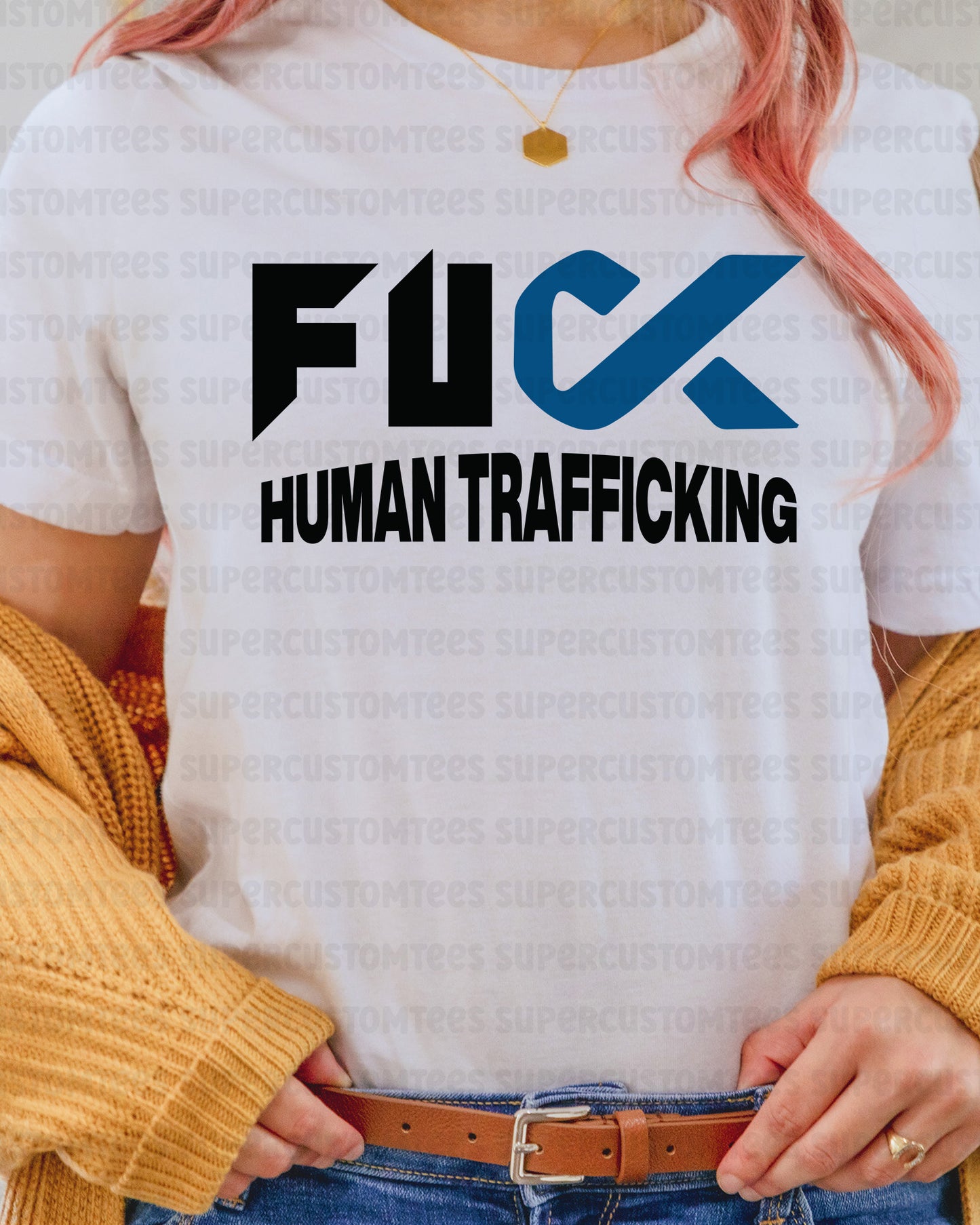 Fuck Human Trafficking Awareness DTF Transfer