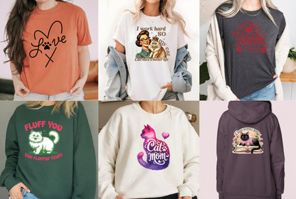 Funny Cat DTF Transfer Premade Gangsheet