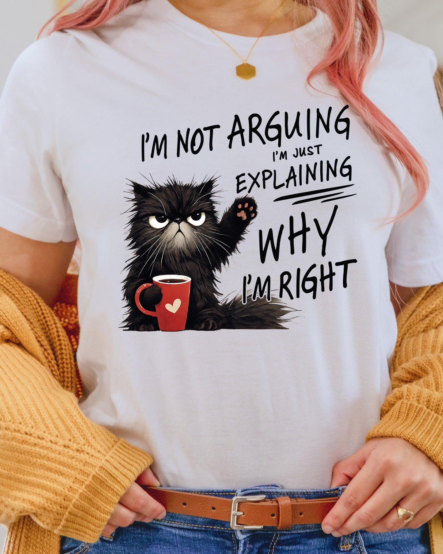 Funny Cat Sarcastic Sassy Sublimation DTF Transfer