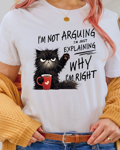 Funny Cat Sarcastic Sassy Sublimation DTF Transfer