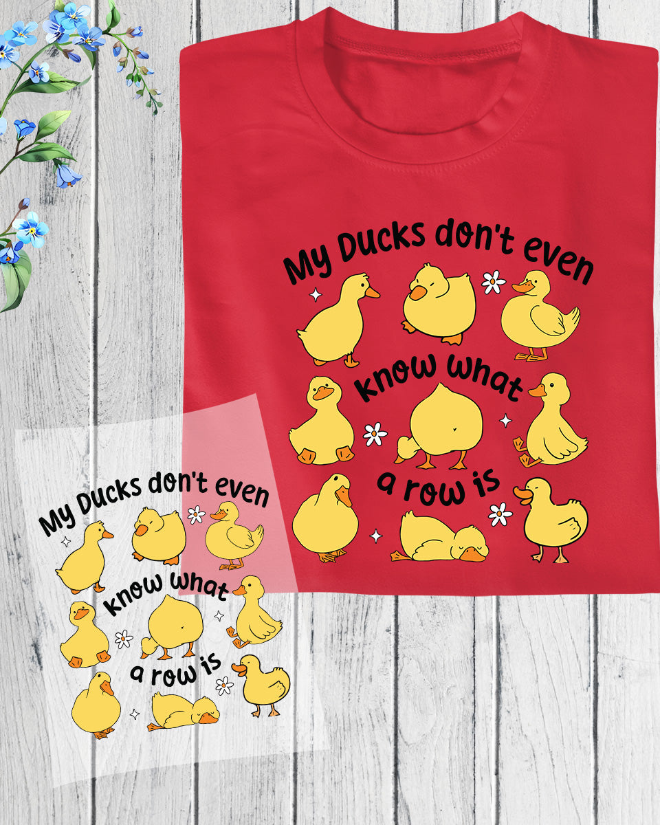 Funny Ducks DTF Transfer Ready to Press