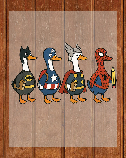 Funny Goose Hero Back to School DTF Transfer