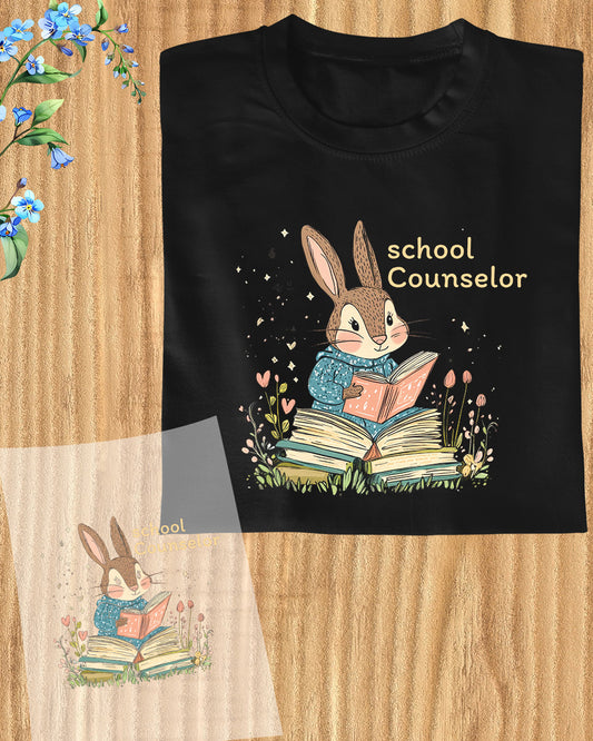 Funny School Counselor DTF Transfer Ready to Press