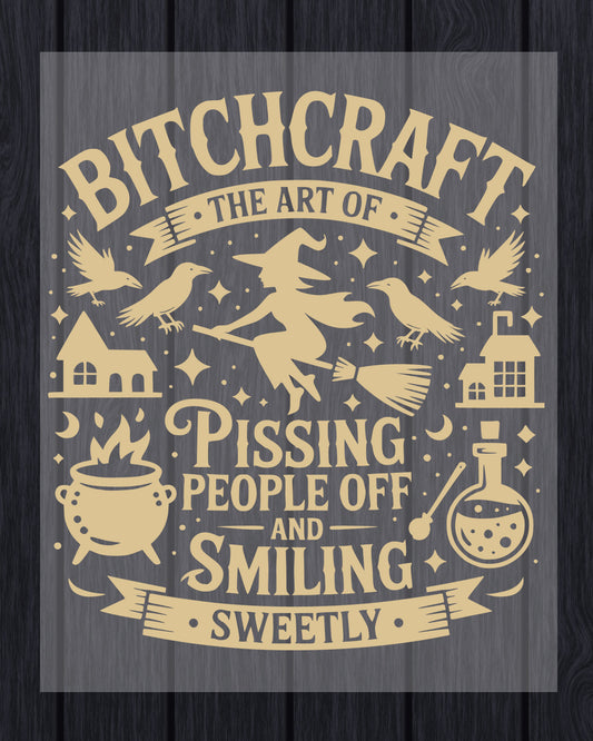 Funny Witch Halloween DTF Transfer