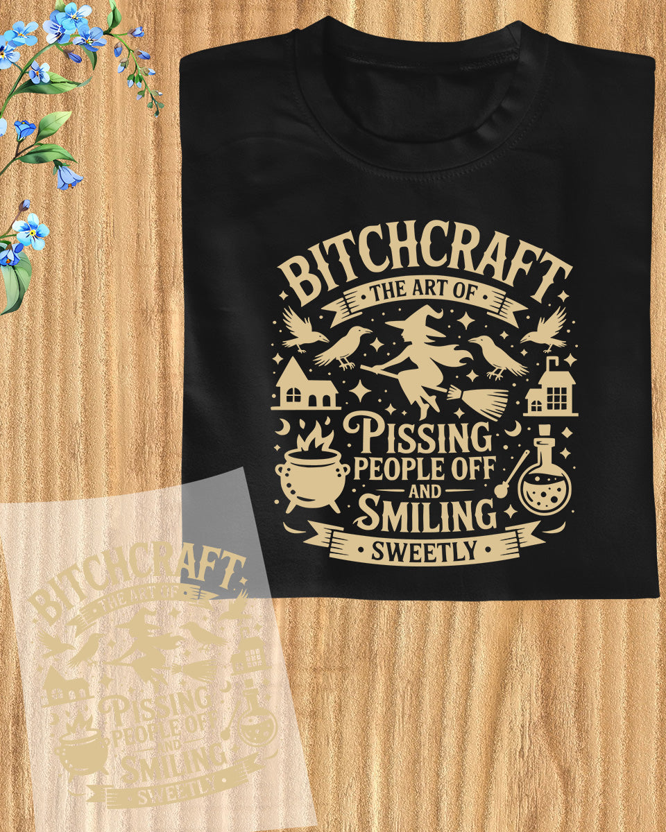 Funny Witch Halloween DTF Transfer