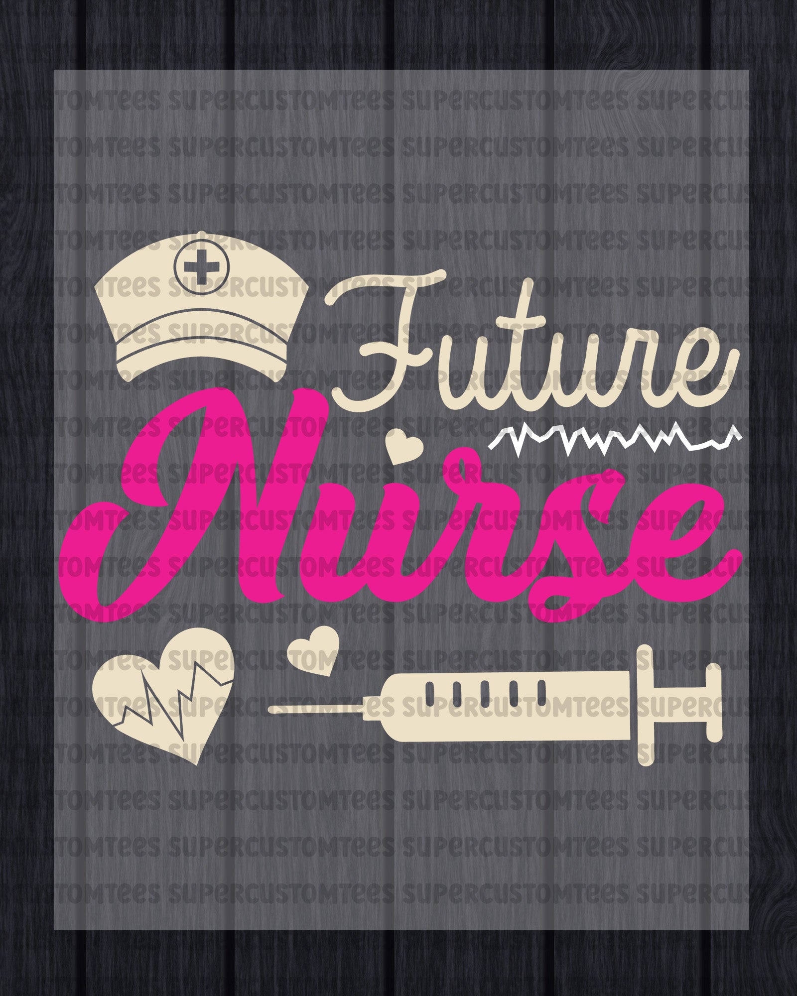 Future Nurse Heat Transfer for Shirts