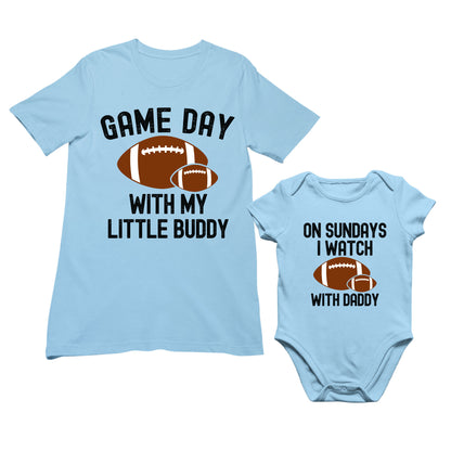 Game Day Dad And Baby Matching Shirt