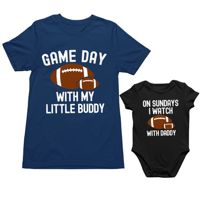 Game Day Dad And Baby Matching Shirt