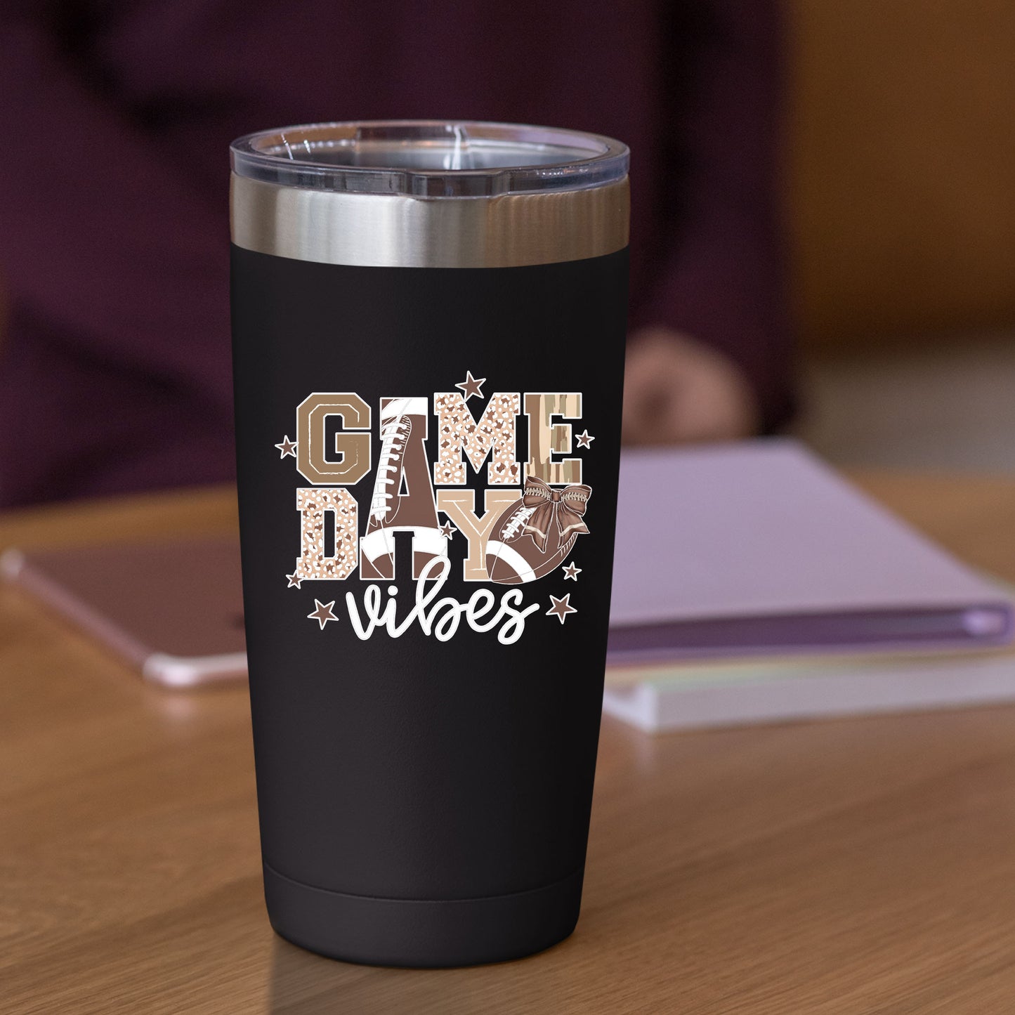Game Day Football Glitter Football DTF Transfer
