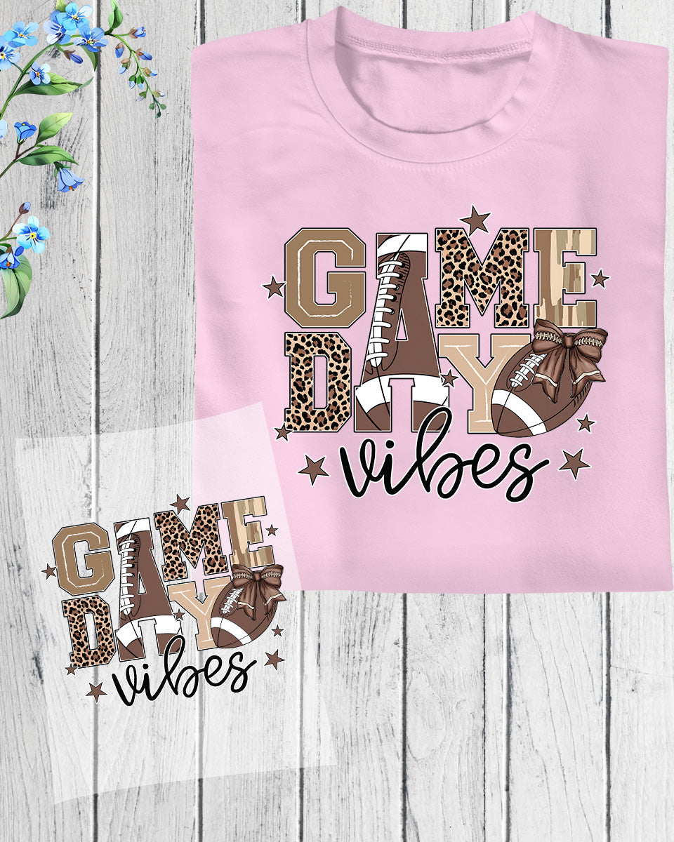 Game Day Football Glitter Football DTF Transfer
