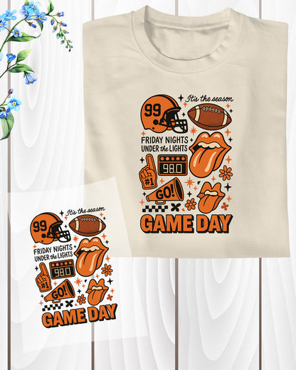 Game Day Friday Night Lights Football DTF Transfer