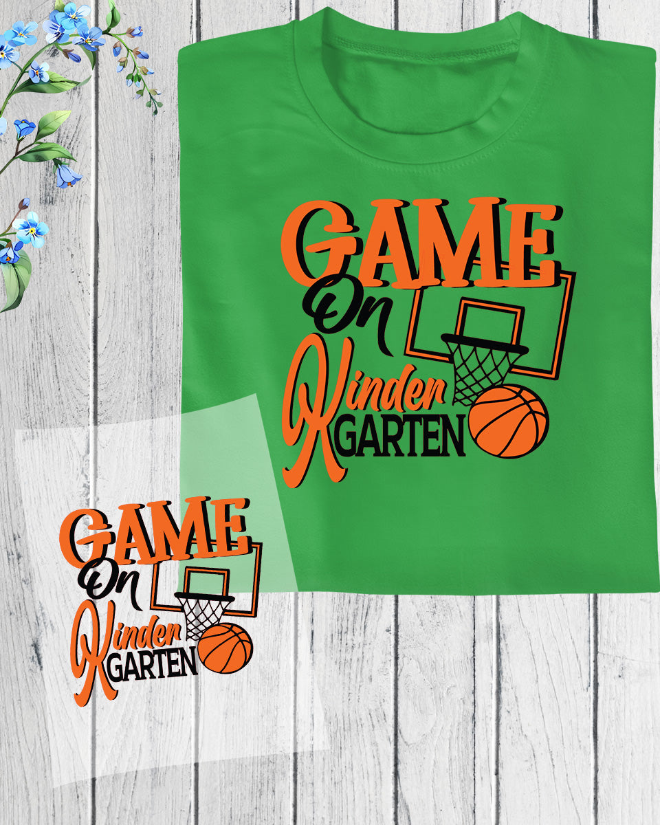 Game on Kindergarten Basketball DTF Transfer Film