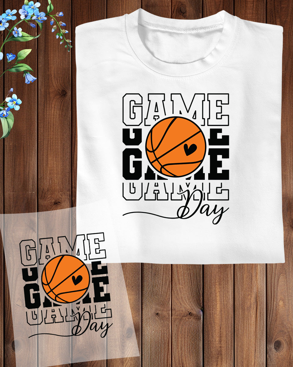 Game Day Basketball DTF Transfer Film