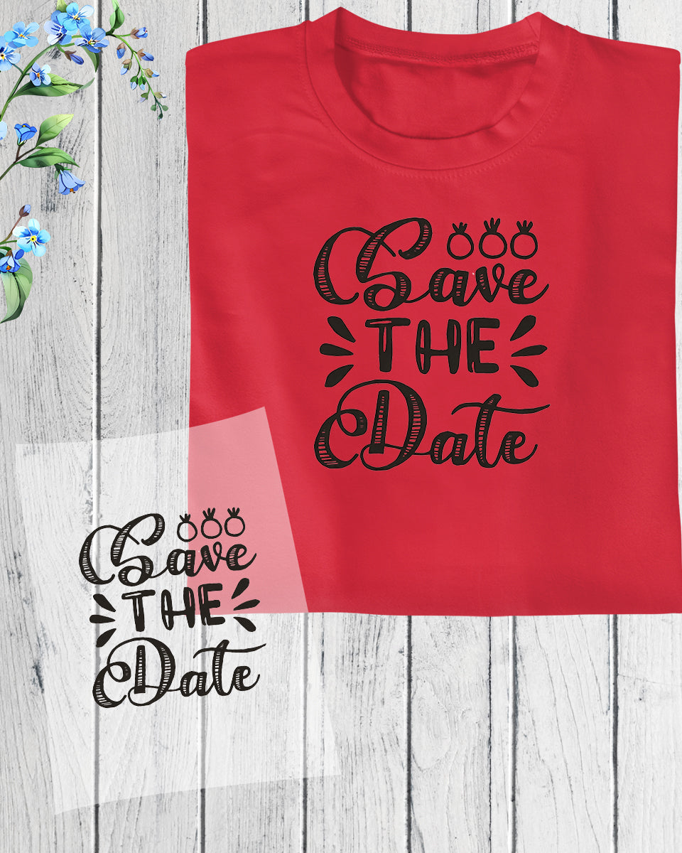 Save The Date Bride DTF Transfer Film