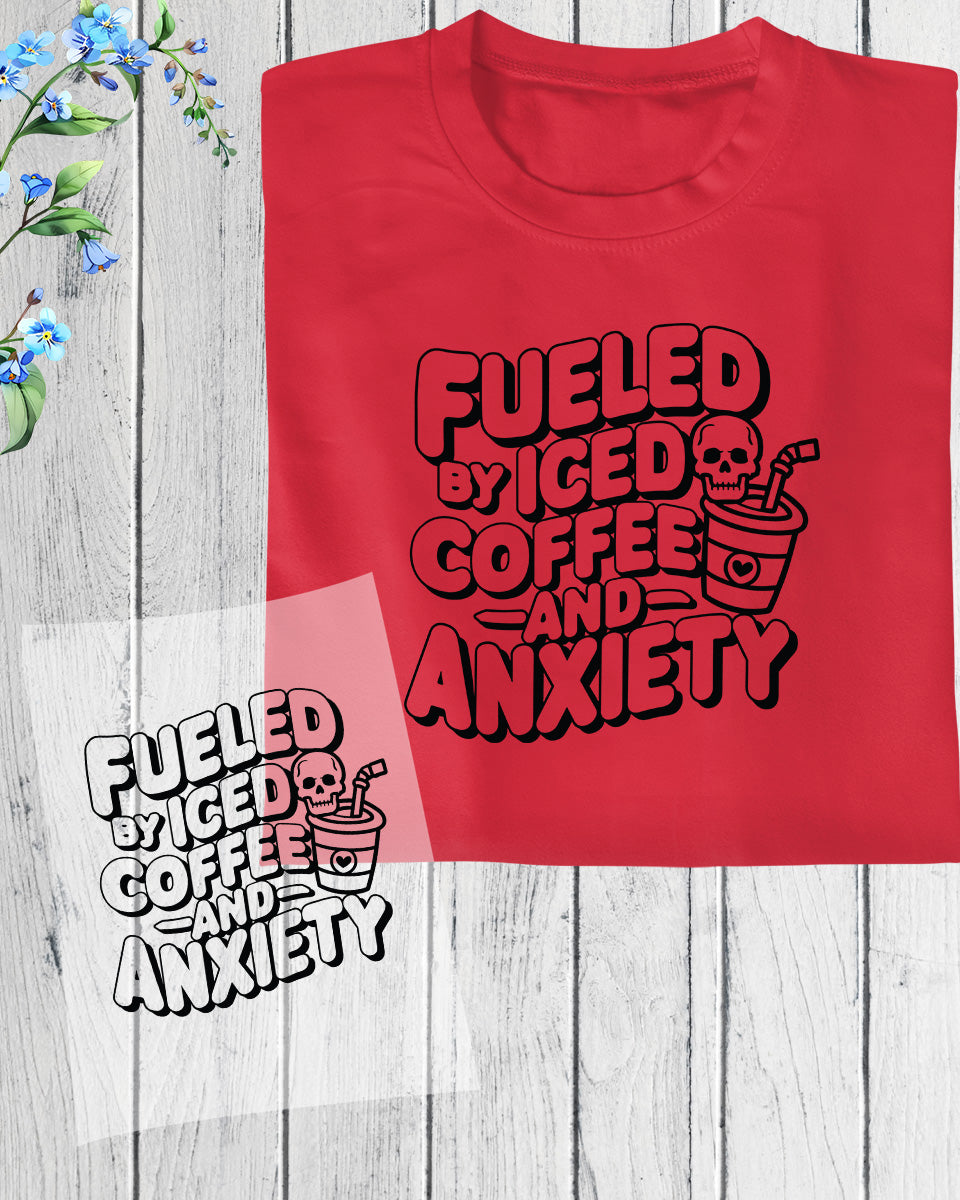 Anxiety and Coffee DTF Transfer Sheets