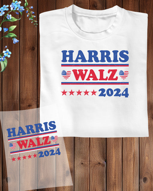Harris Walz 2024 DTF Transfer Film