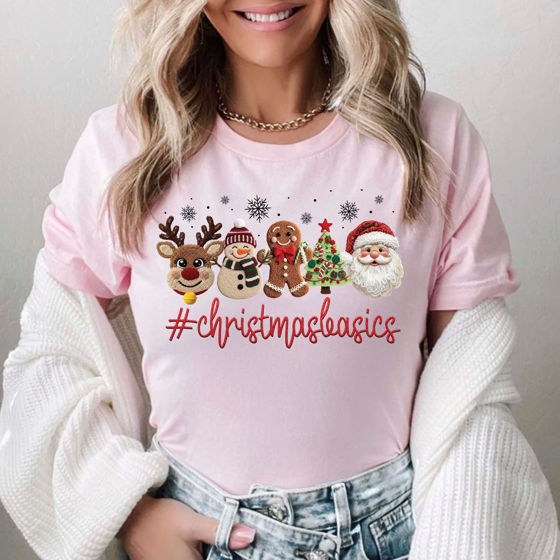 Yarn Christmas Gang Sheet DTF Transfer Ready to Press, Faux Yarn Holiday X-mas Premade Gang Sheet, Crochet Christmas Iron on Transfer