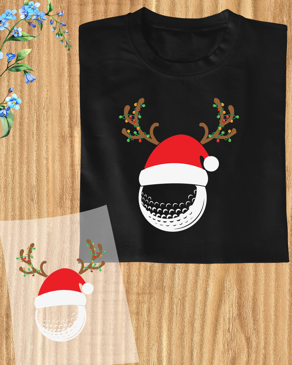 Christmas Gift for Golfer DTF Transfer Film