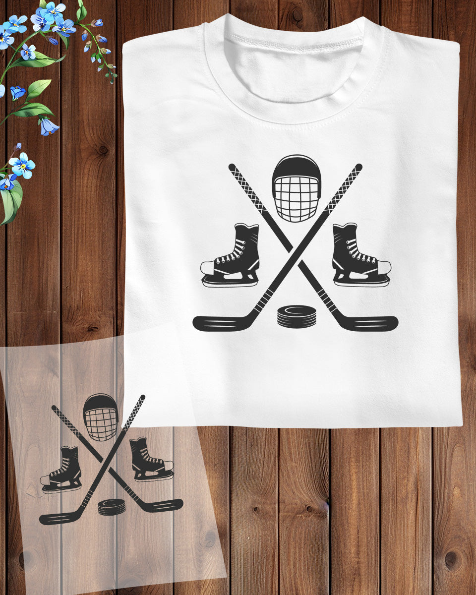 Ice Hockey Element DTF Transfer Film
