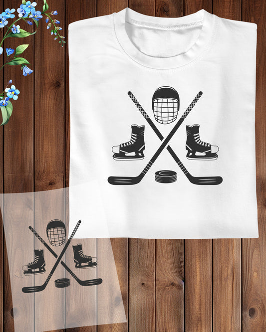 Ice Hockey Element DTF Transfer Film