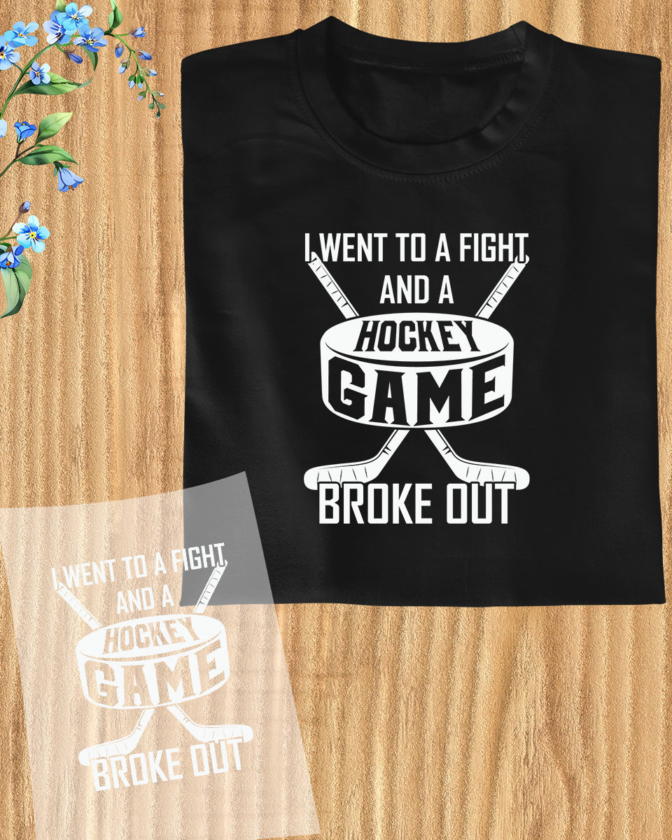 Ice Hockey Game Fight DTF Transfer Film