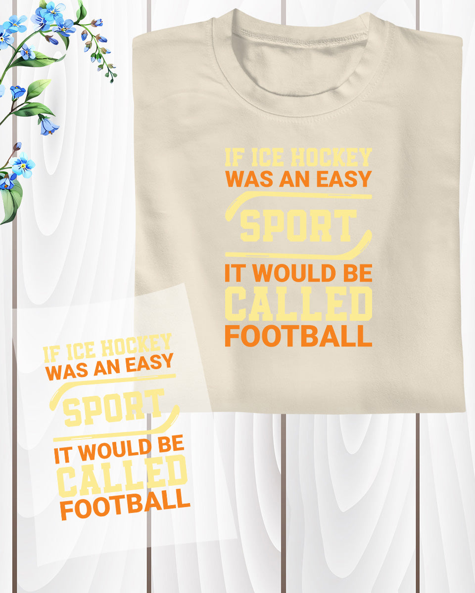 Ice Hockey and Football Slogan DTF Transfer Film