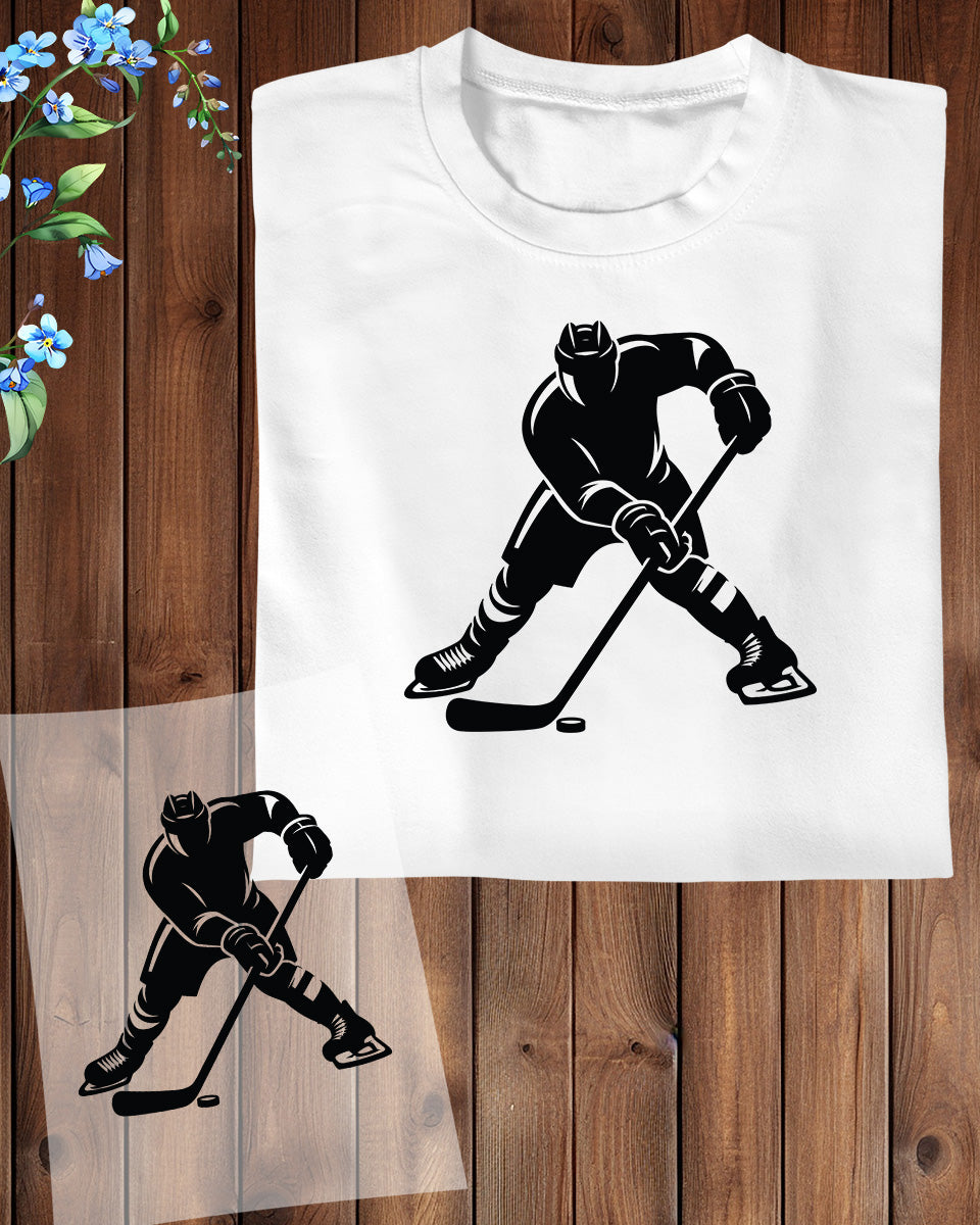 Ice Hockey Player DTF Transfer Film