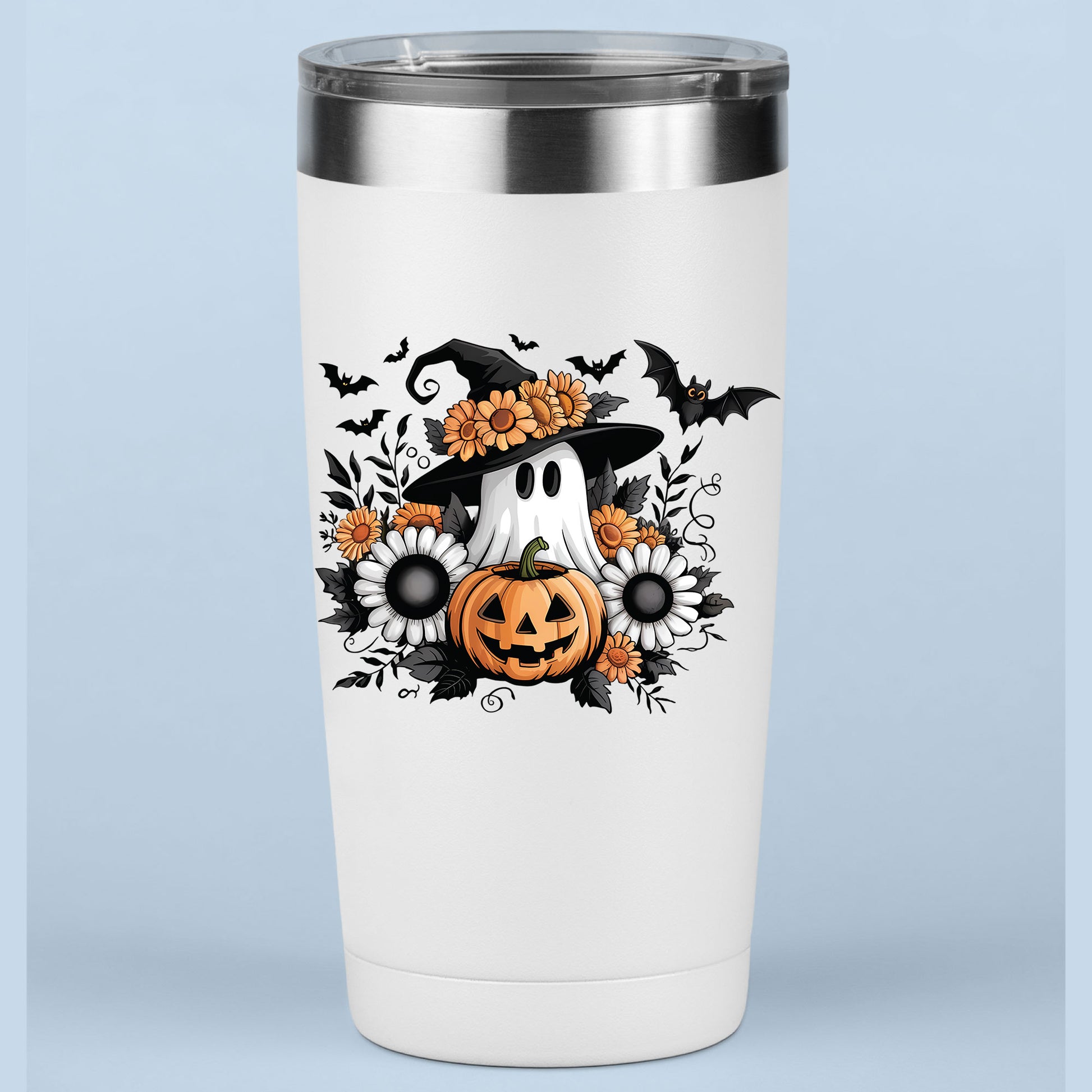 Ghost Witch Pumpkin Fall Clipart DTF Transfer