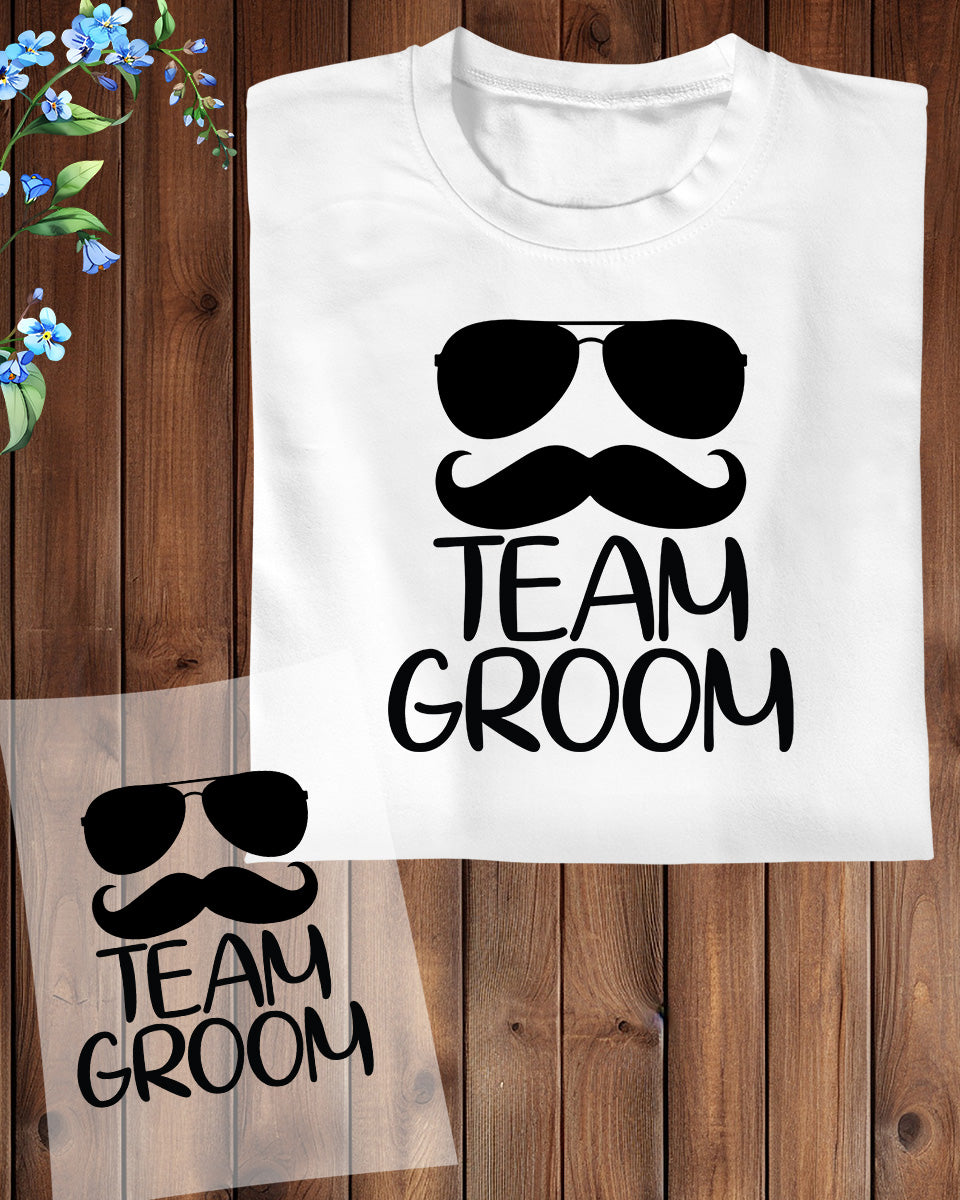 Team Groom Gifts DTF Transfer Film