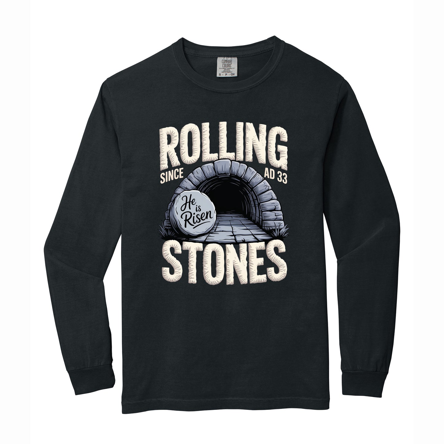 Christian Easter Rolling Stones Comfort Colors T Shirt