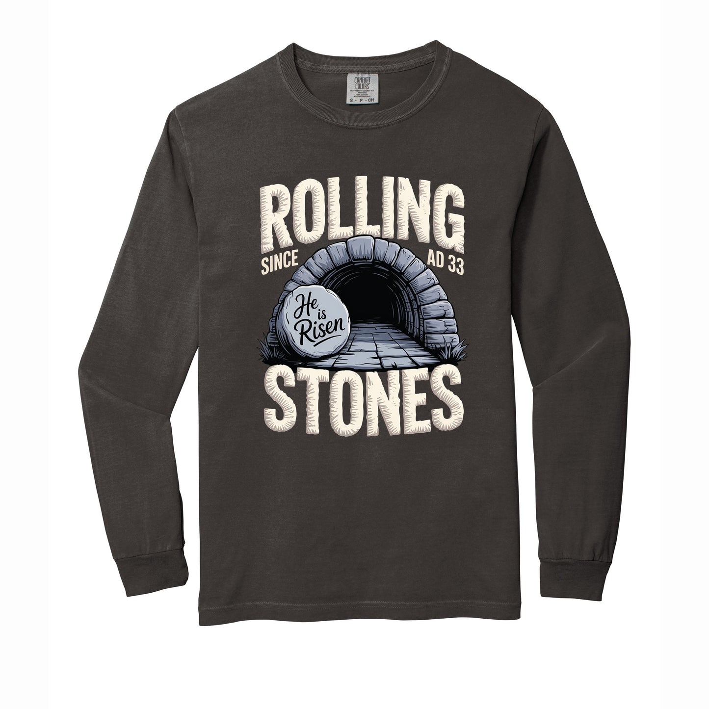 Christian Easter Rolling Stones Comfort Colors T Shirt