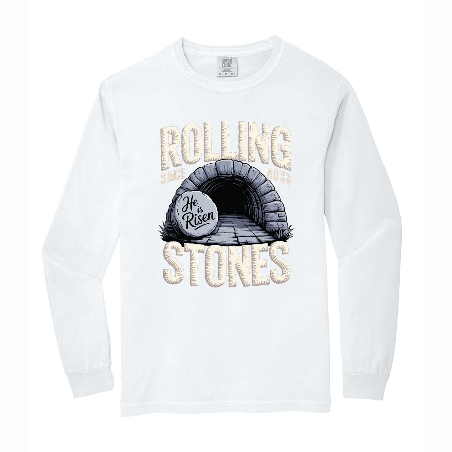 Christian Easter Rolling Stones Comfort Colors T Shirt