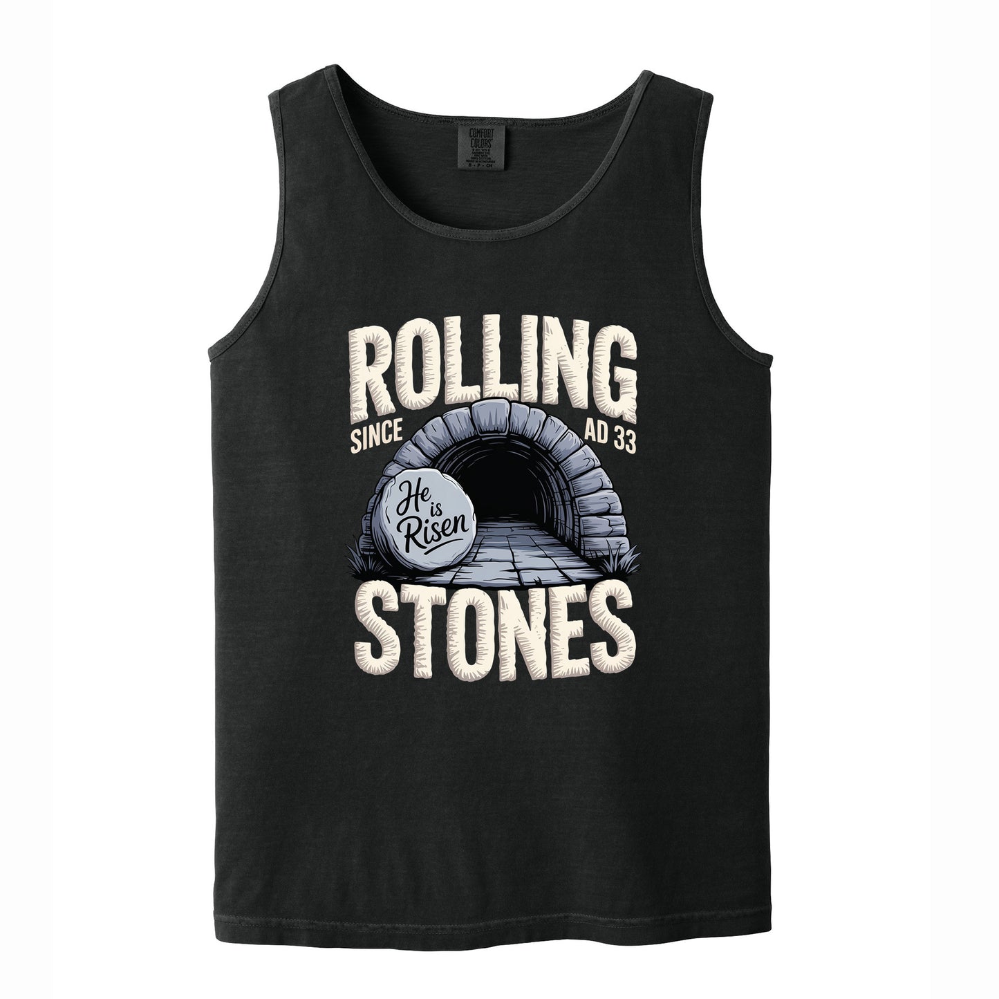 Christian Easter Rolling Stones Comfort Colors T Shirt