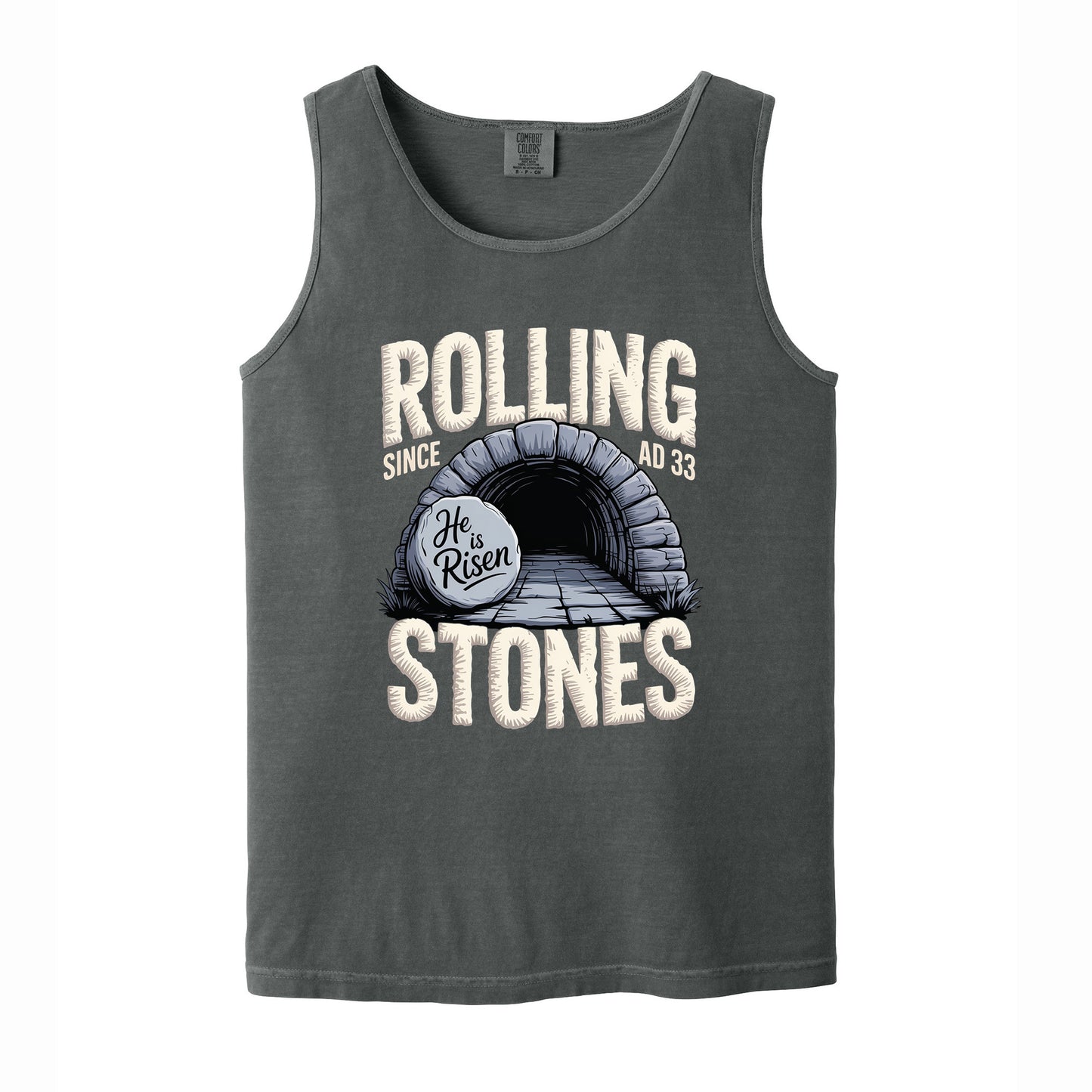 Christian Easter Rolling Stones Comfort Colors T Shirt