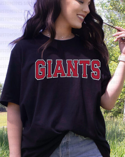 Giants DTF Heat Transfer Ready to Press