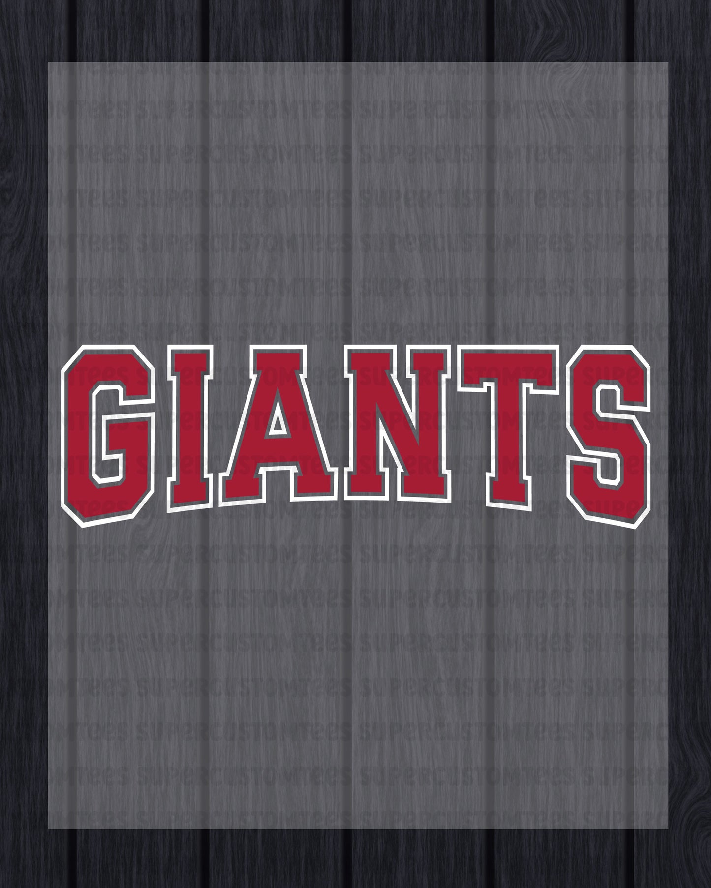 Giants DTF Heat Transfer Ready to Press