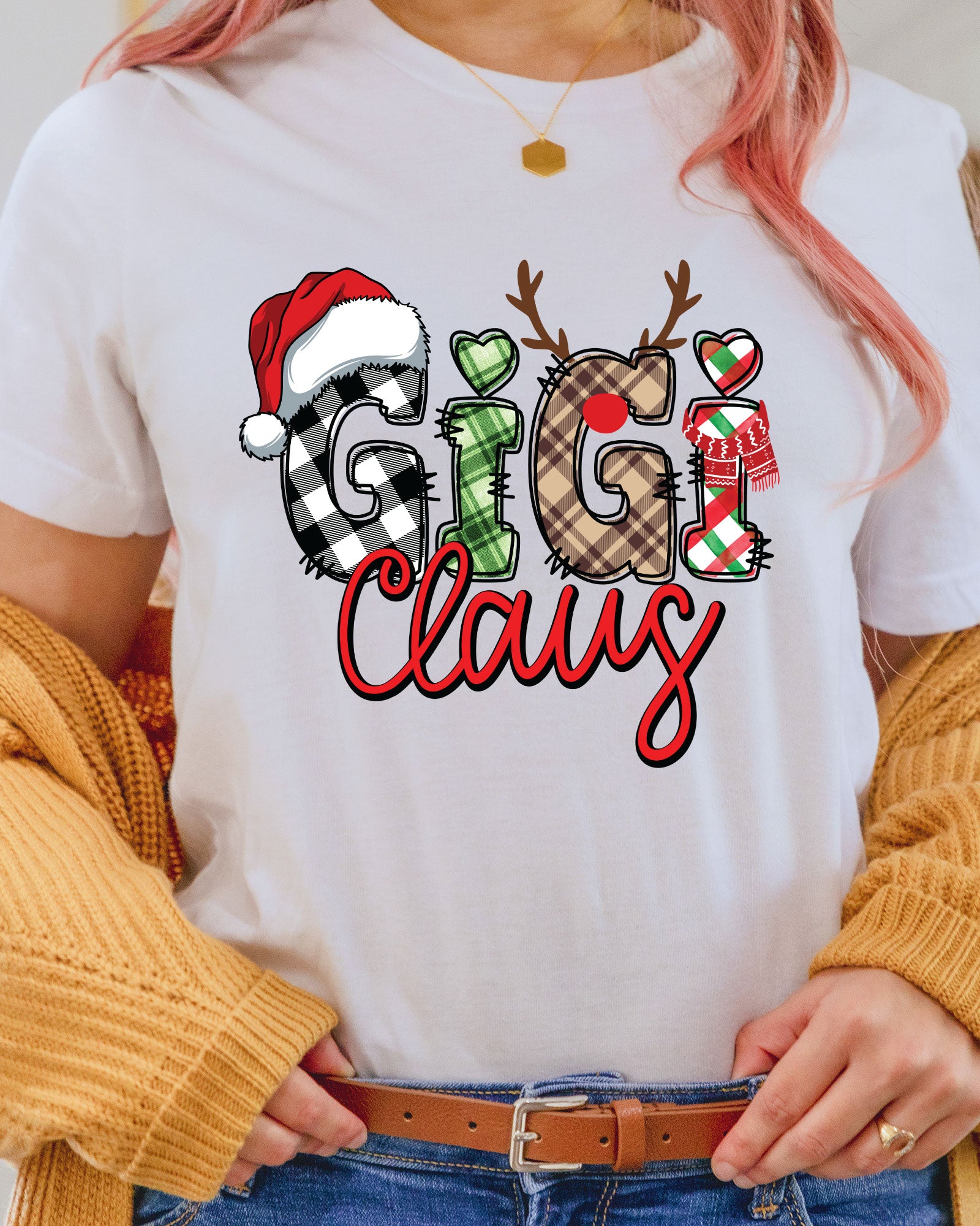 Gigi Claus Christmas DTF Transfers