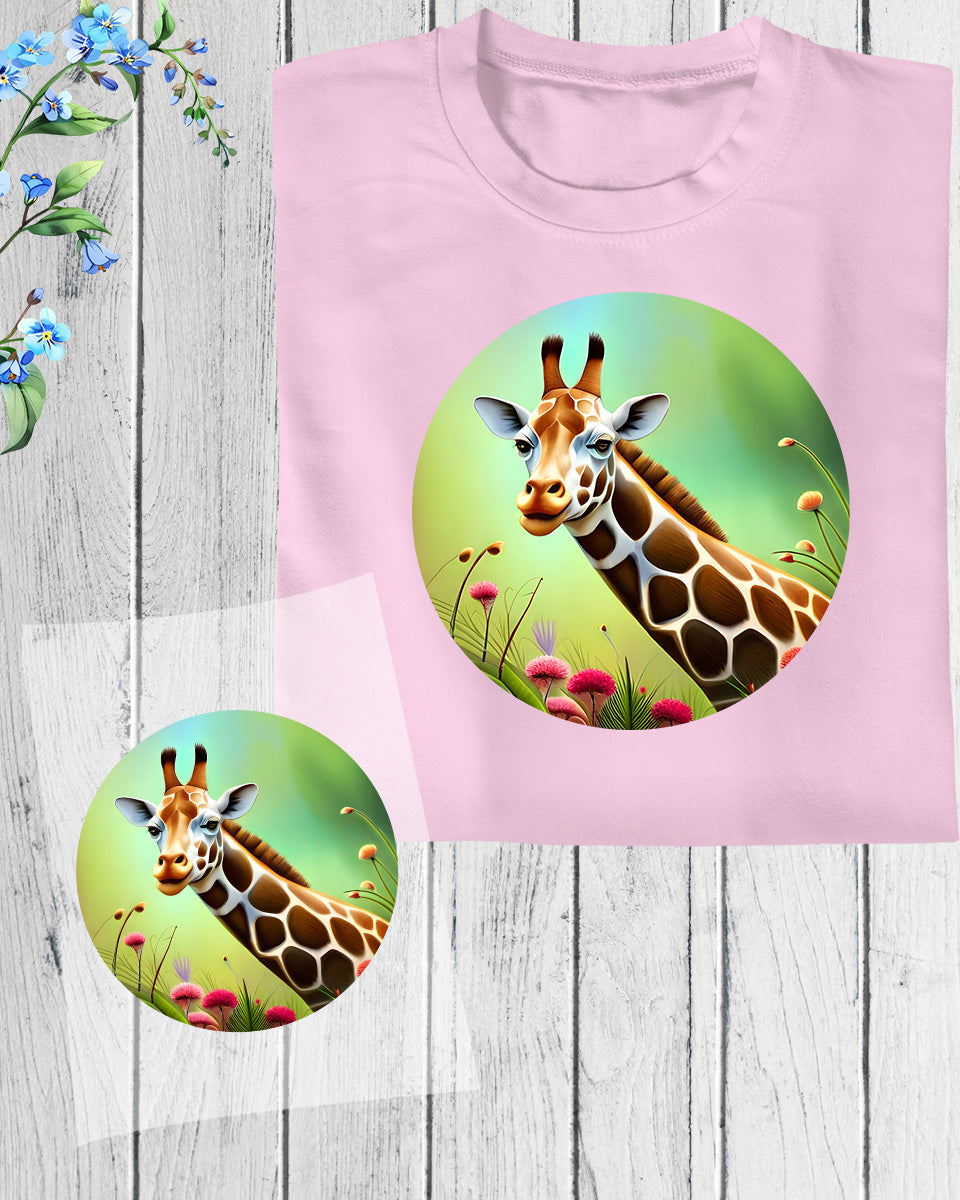 Giraffe Lover gift DTF Transfer Film