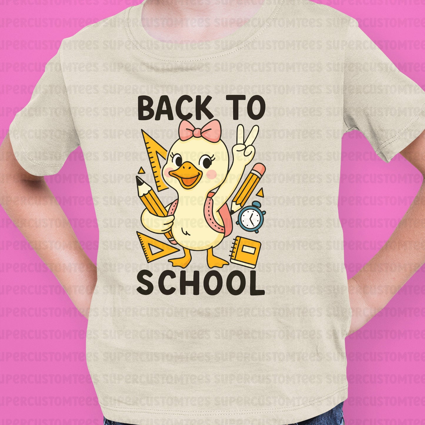 Girls Back to School DTF Transfer Ready to Press