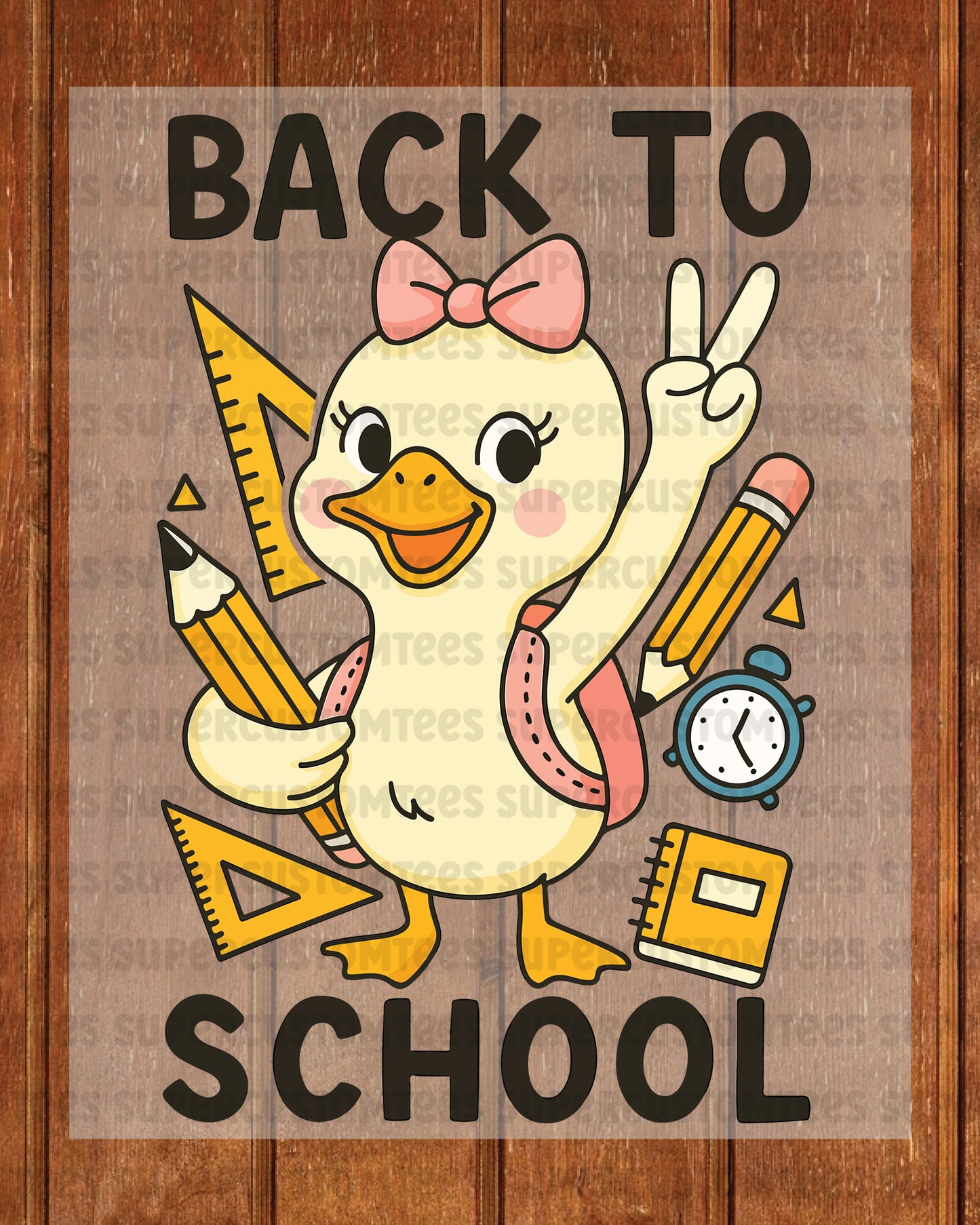 Girls Back to School DTF Transfer Ready to Press