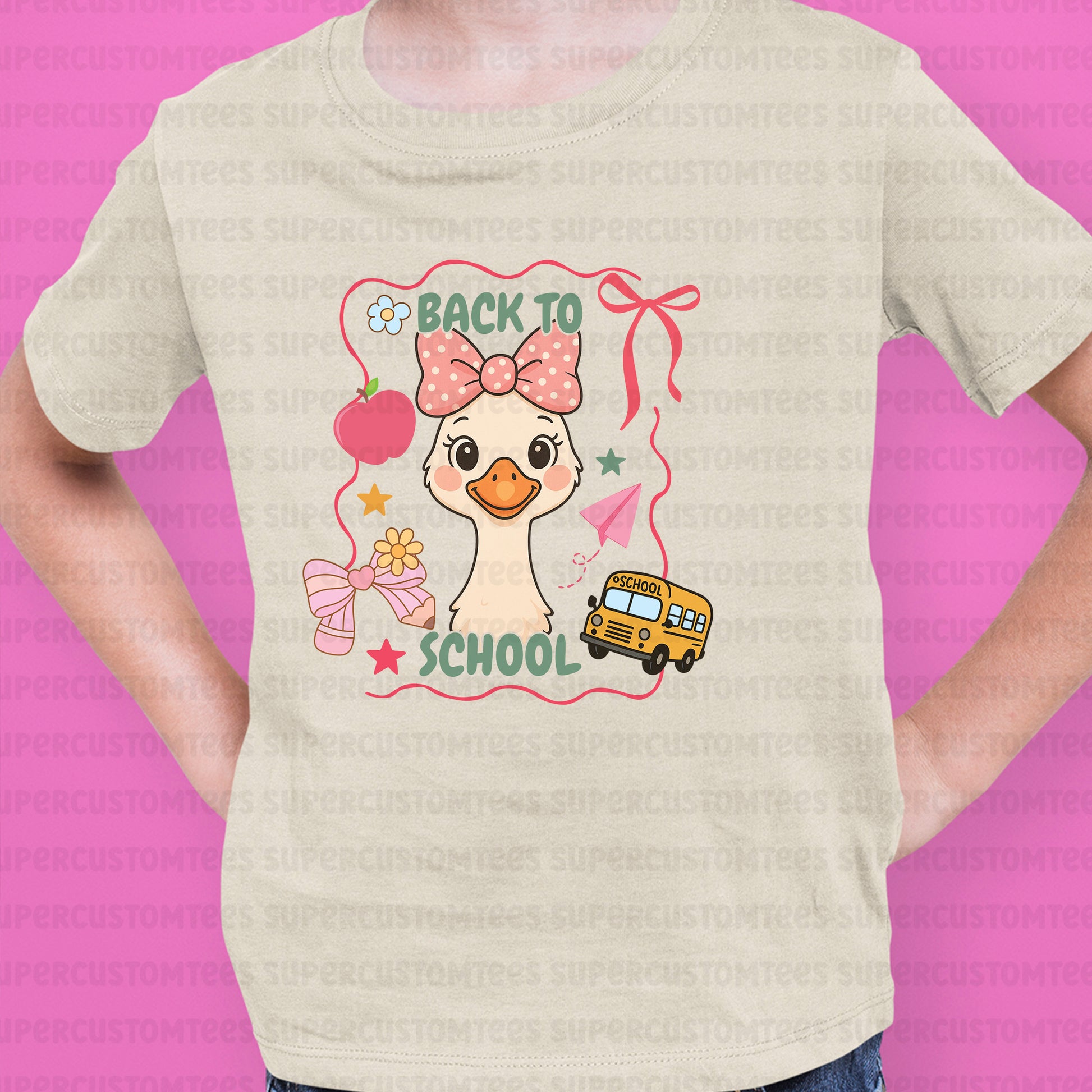 Girls School Goose DTF Transfer Ready to Press